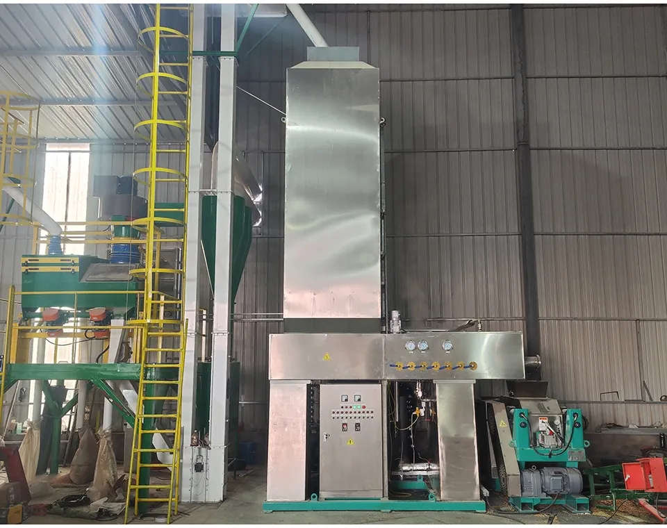 Integrated steam-flaking unit