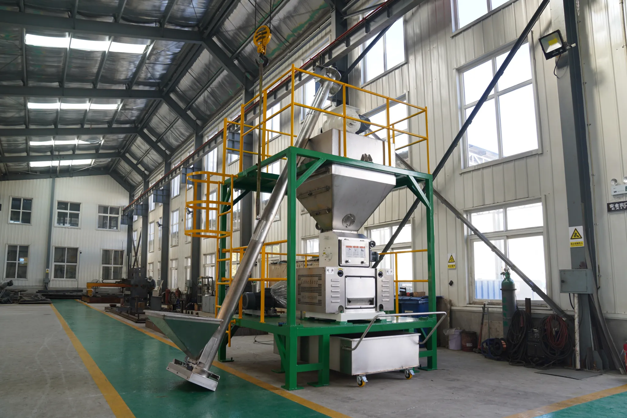 HIO farm flaking solution equipment